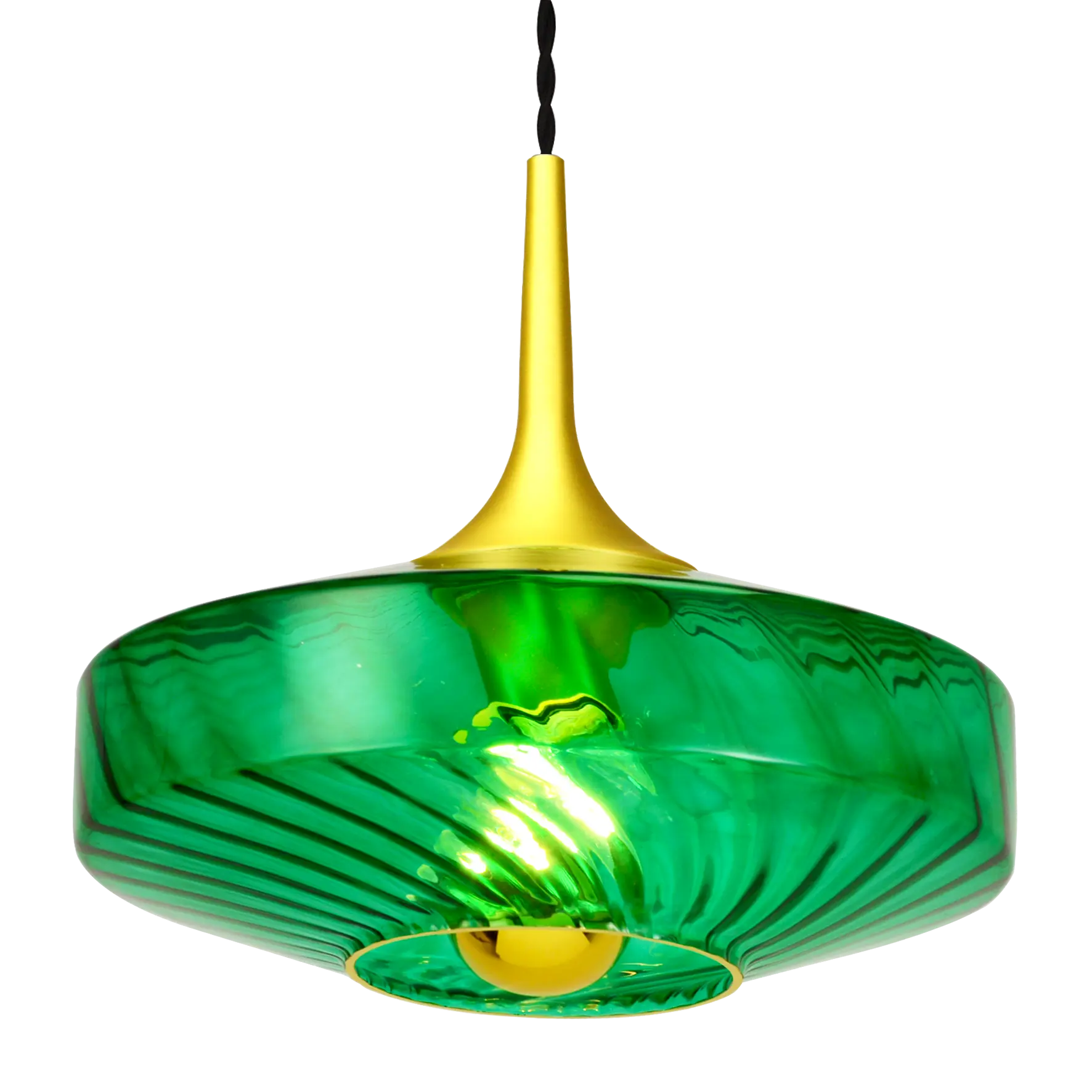 Suspension Roxanne Ø28 cm – Suspension décorative en verre soufflé élégant - Elements Lighting