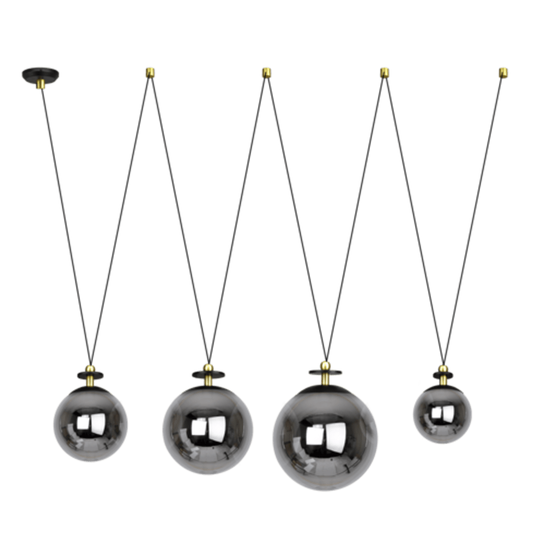 Diane 04 Doré / Noir - Elements Lighting