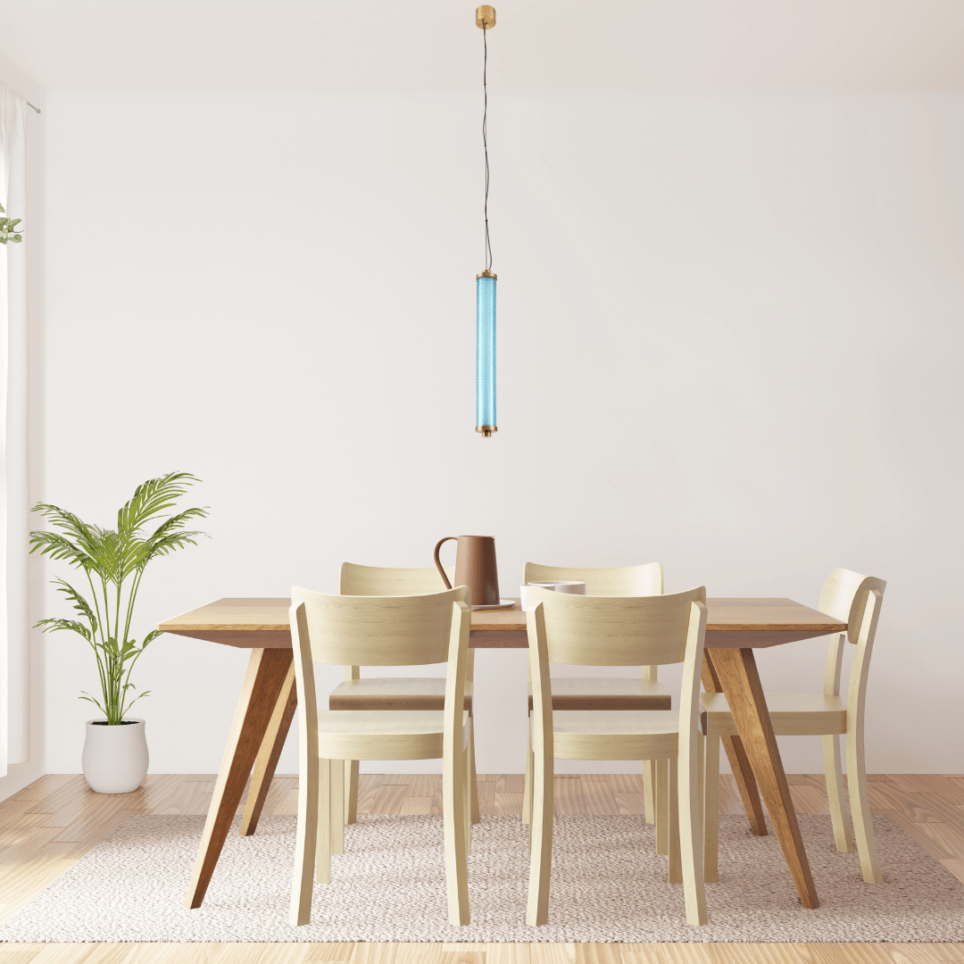 Tiffany Suspension Verticale Aigue-Marine - Elements Lighting