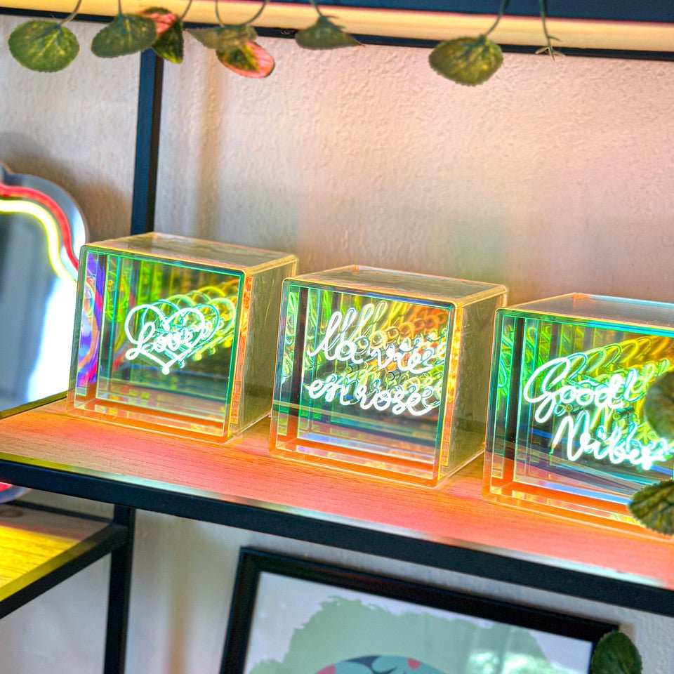 Cube lumineux - LA VIE EN ROSE - Elements Lighting