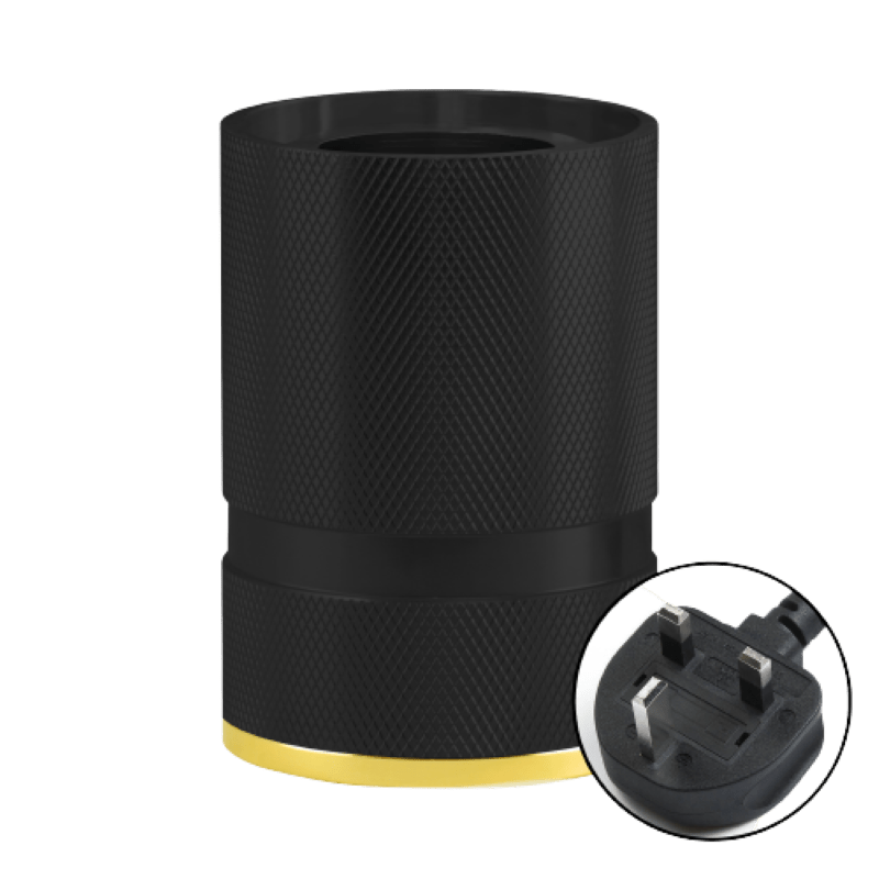 Socle Madison Noir (Prise Anglaise) - Elements Lighting