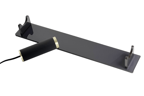 Support tube lumineux - acrylique noir - Elements Lighting