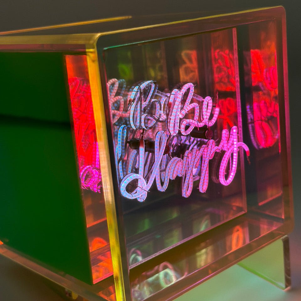 Cube lumineux - BE HAPPY - Elements Lighting