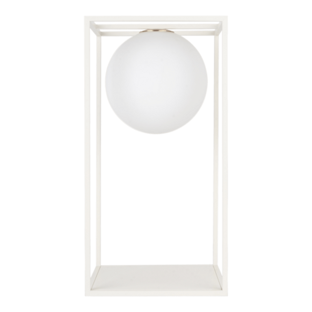 Daisy Lampadaire S Blanc / Verrine Opaque - Elements Lighting