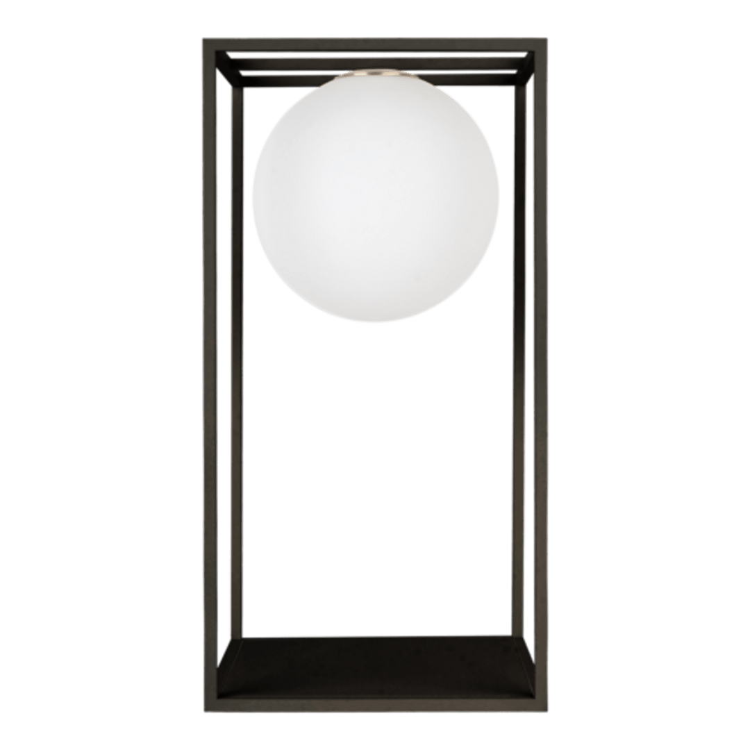 Daisy Lampadaire S Noir / Verrine Opaque - Elements Lighting