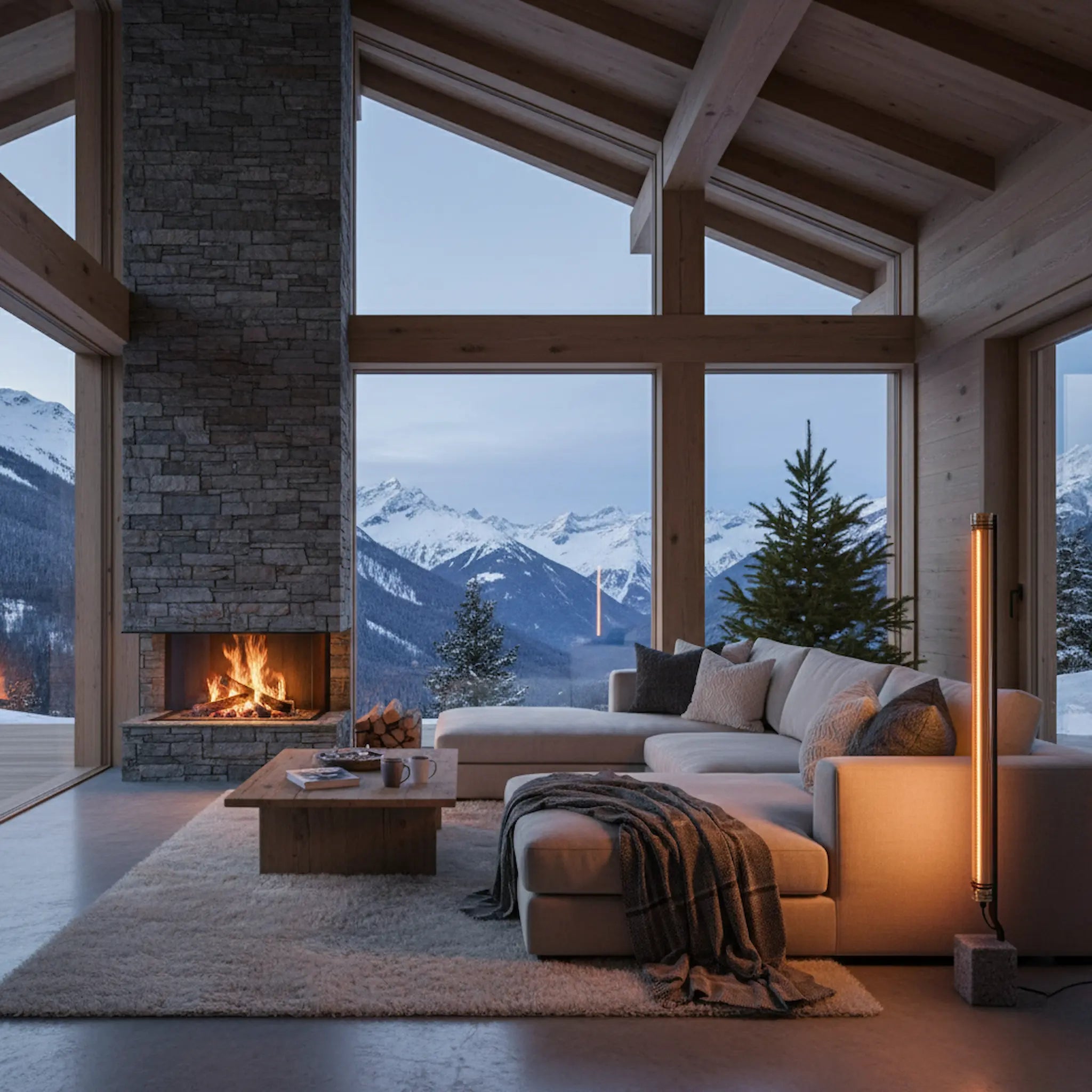 Lukas Lampadaire nid d'abeille doré - Elements Lighting