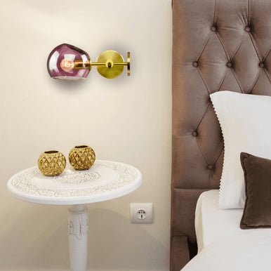 Olga Applique Violet - Elements Lighting