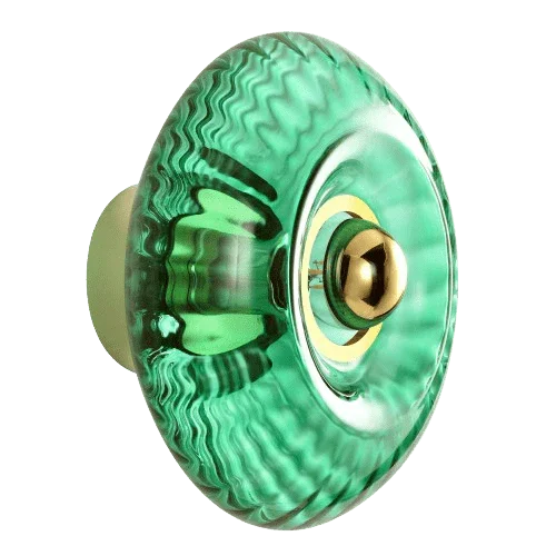Applique Petit Grace Émeraude – Luminaire mural vert profond au style élégant et naturel