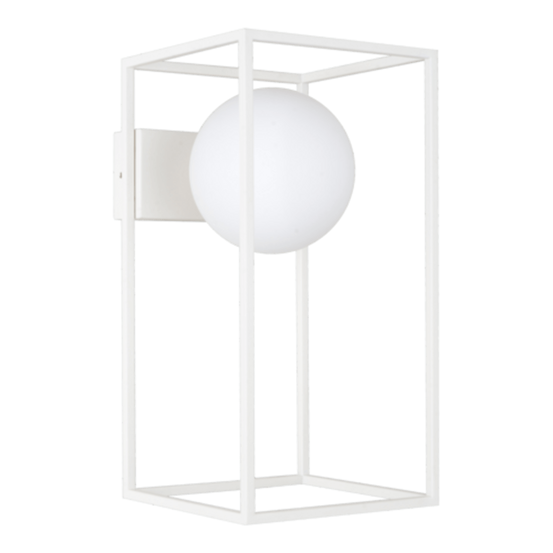 Daisy Applique Blanc / Verre Opaque - Elements Lighting