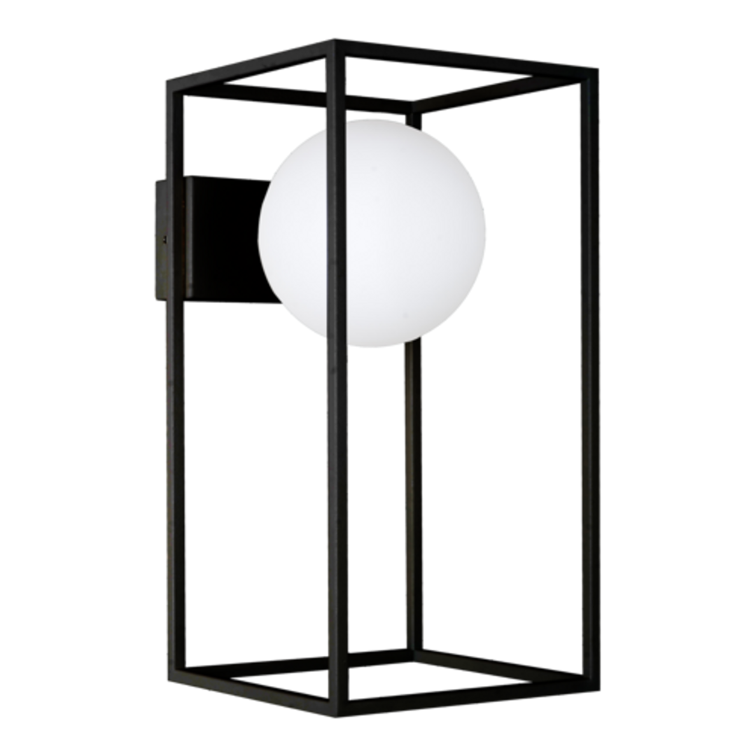 Daisy  Applique Noir / Verrine Opaque - Elements Lighting