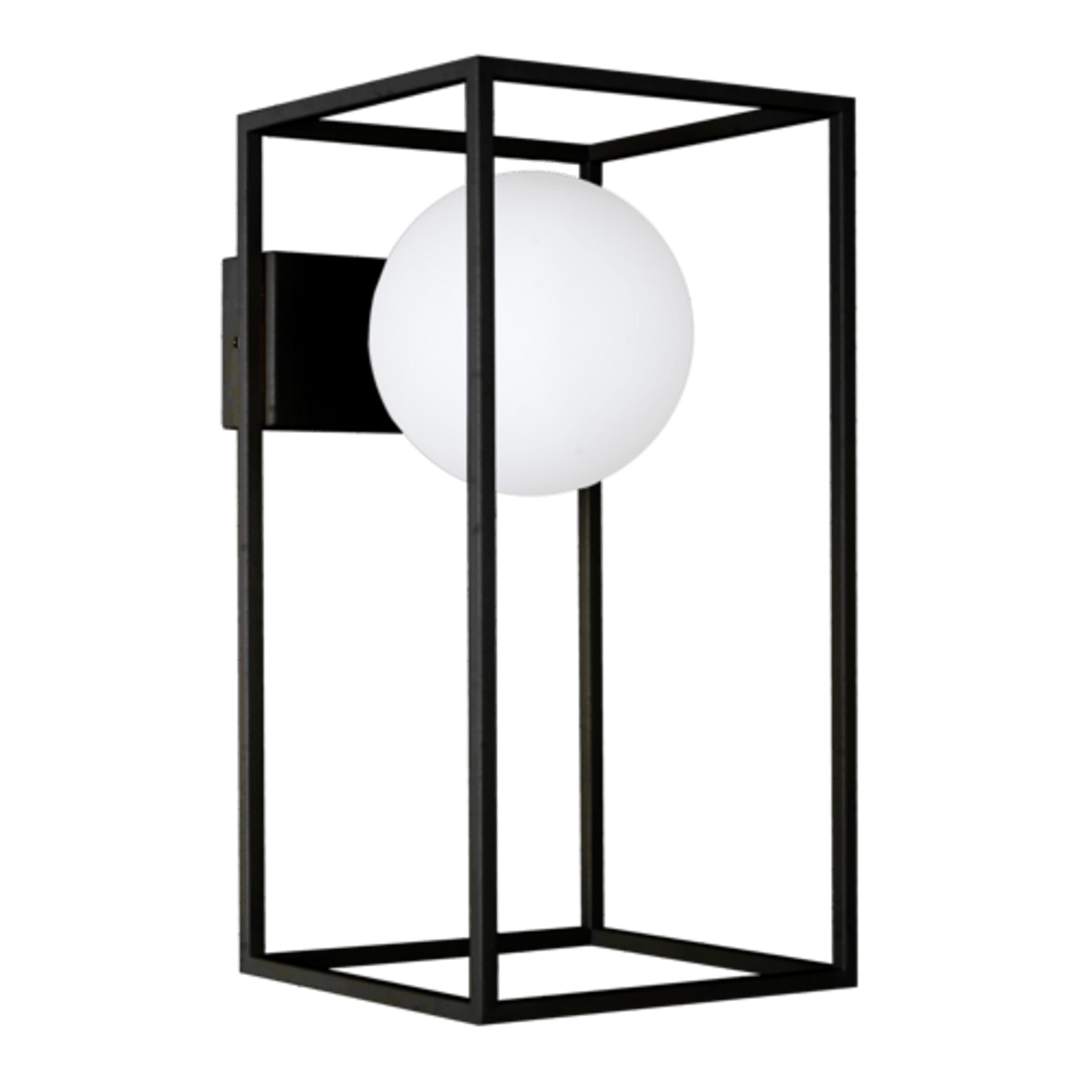 Daisy Applique Noir / Verrine Opaque - Elements Lighting