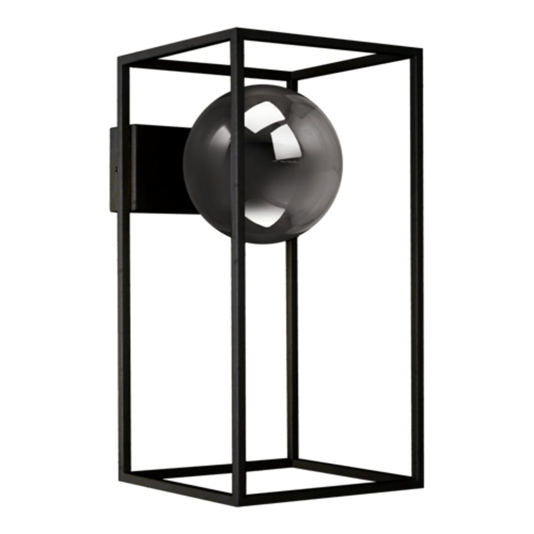 Daisy Applique Noir / Verrine Noir Miroir - Elements Lighting