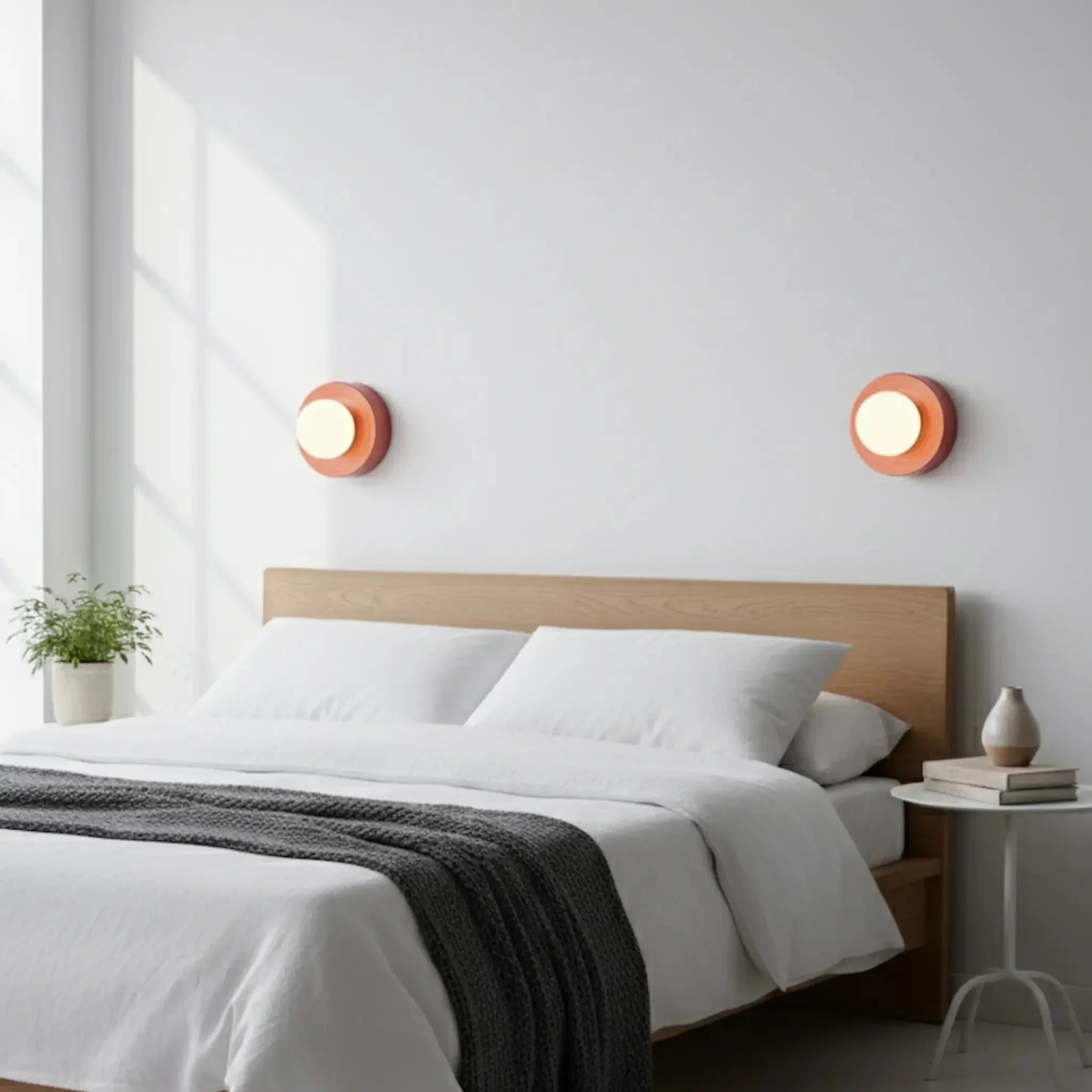 Applique Alicia Ø22 cm Rose – Luminaire mural en céramique, lumière douce et décorative