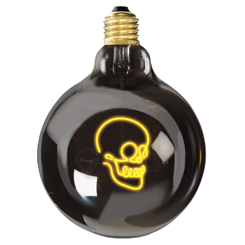 Ampoule MITB - Skull (verre fumé) - Elements Lighting