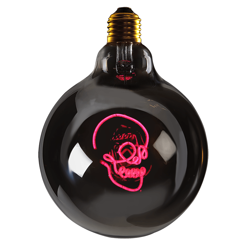 Ampoule MITB - Skull (verre fumé) - Elements Lighting