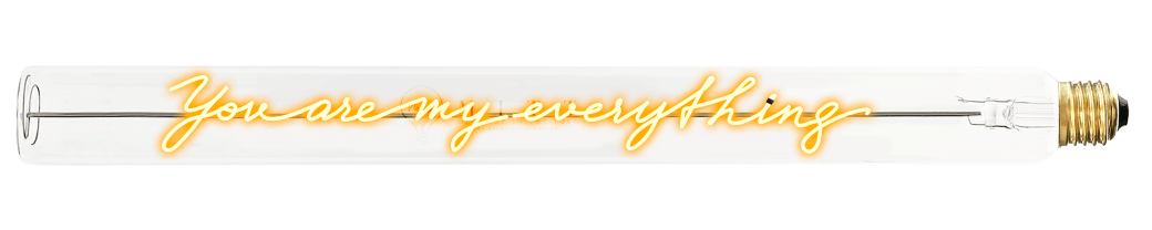 Tube lumineux - You are my everything - Elements Lighting