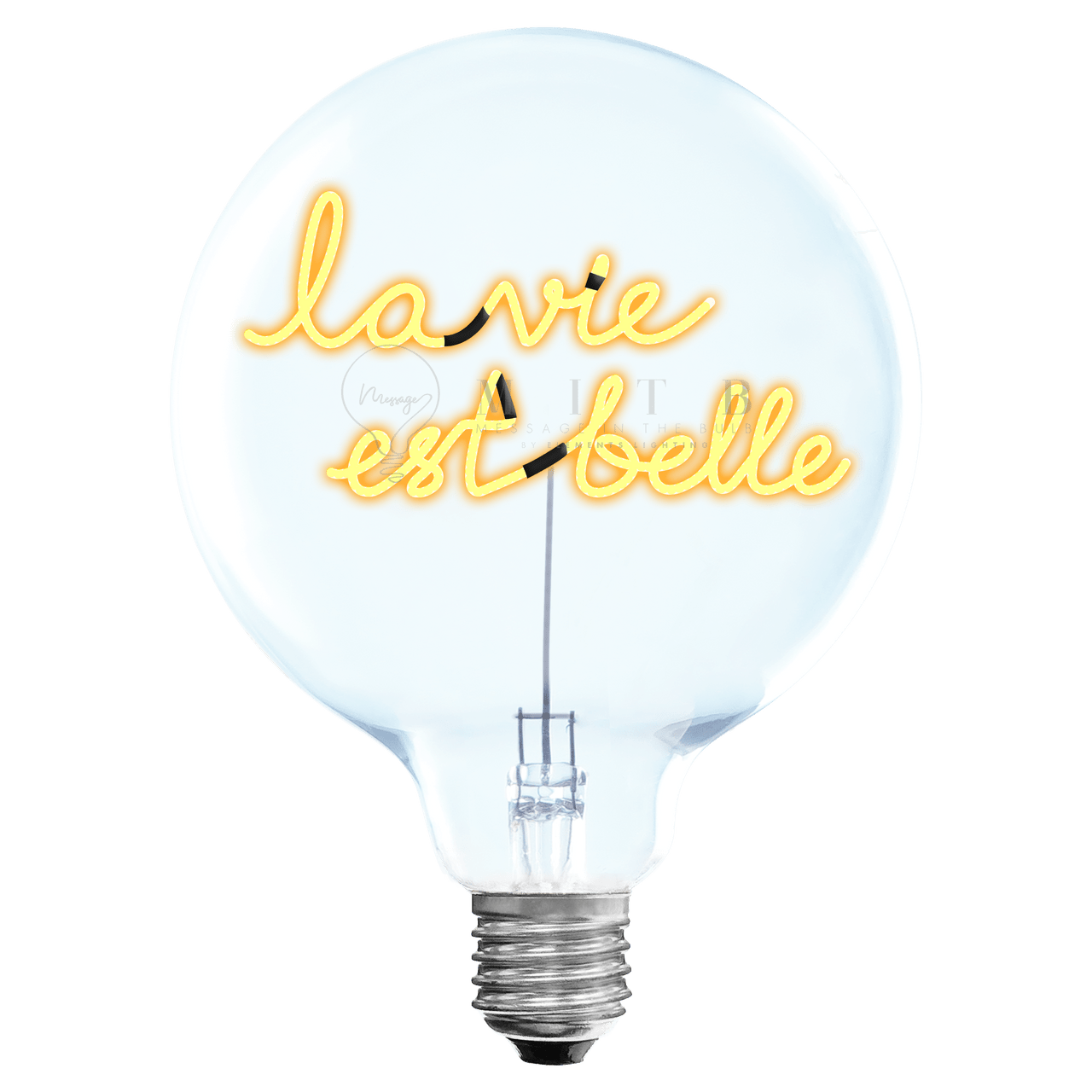 Ampoule MITB sans Fil - La Vie est Belle - Elements Lighting