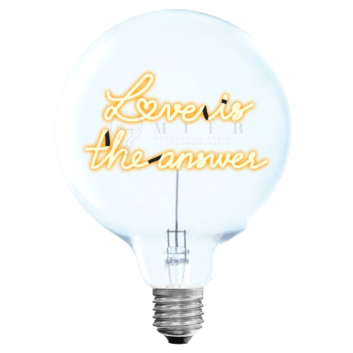Ampoule MITB sans fil - LOVE IS THE ANSWER - Elements Lighting