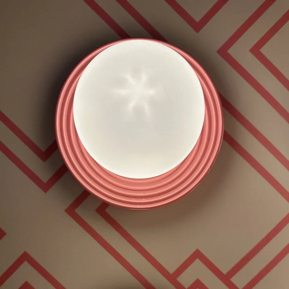 Applique Alicia Ø22 cm Rose – Luminaire mural en céramique, lumière douce et décorative