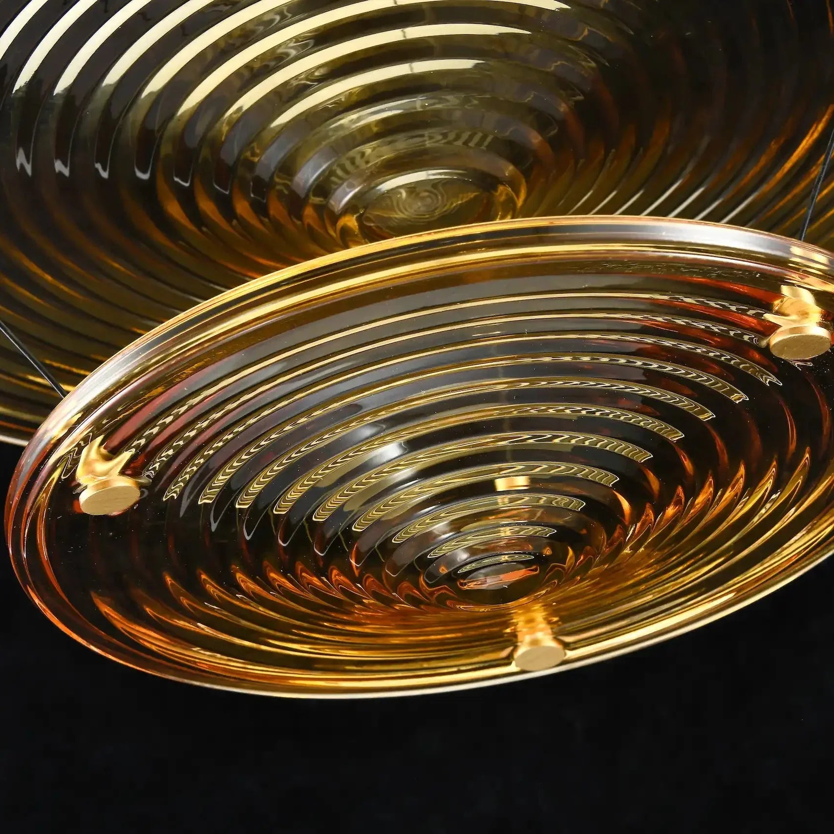 Suspension Venise Topaze – Suspension design en verre soufflé ambiance chaleureuse