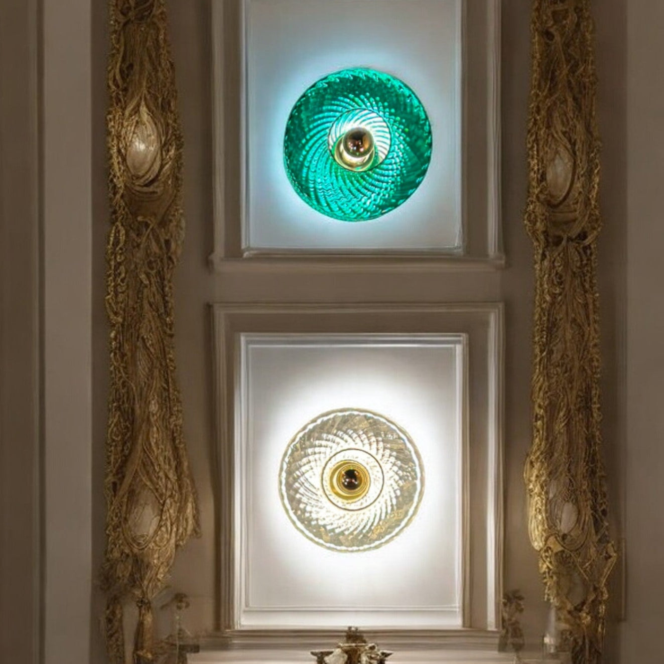 Roxanne Applique Vert Emeraude - Elements Lighting