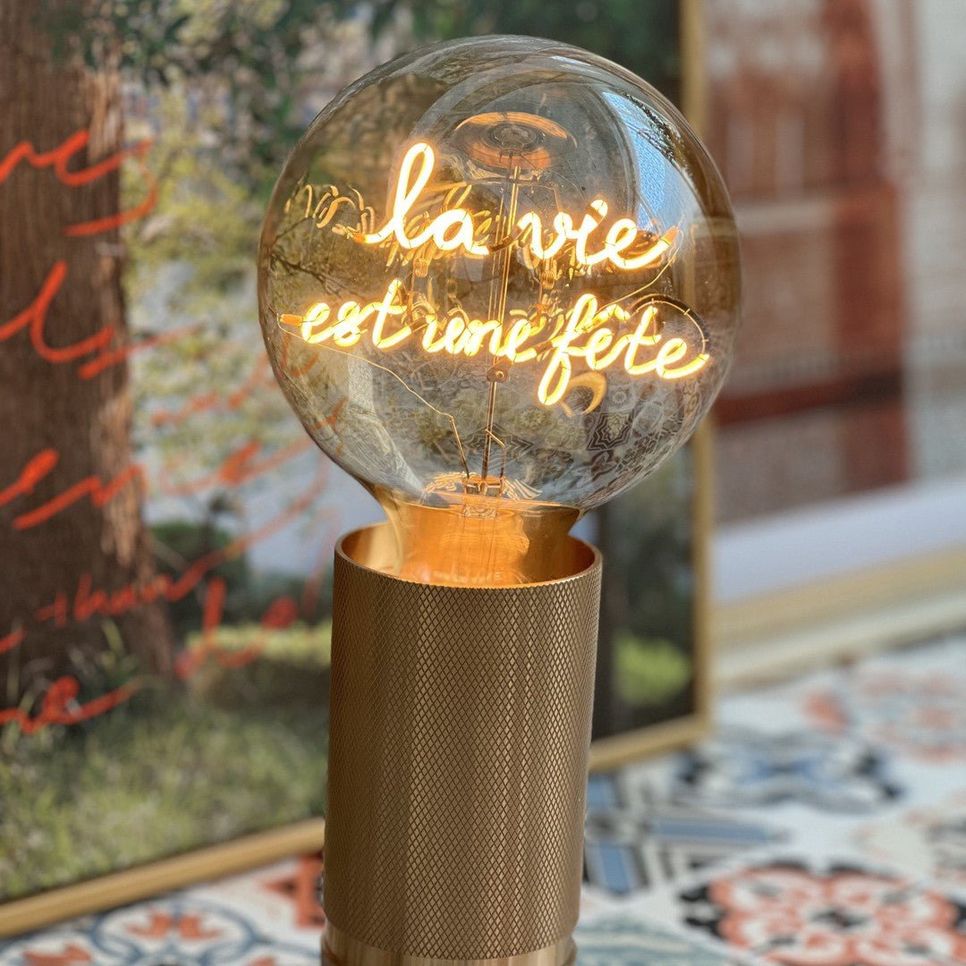 Ampoule MITB - La Vie est une Fête - Elements Lighting
