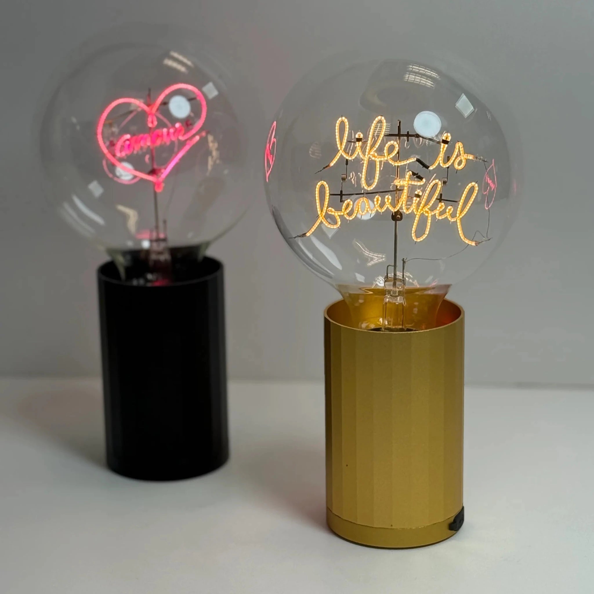 Sans Fil - Socle Zélia Doré - Elements Lighting