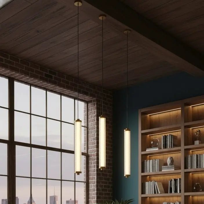 Suspension Verticale Tiffany Diamant - Elements Lighting