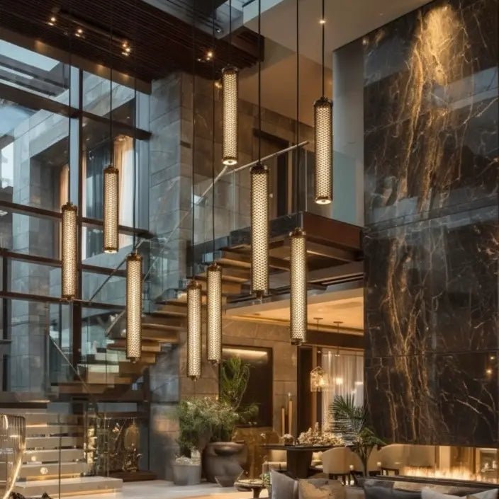 Tiffany Suspension Verticale - Graphite - Elements Lighting