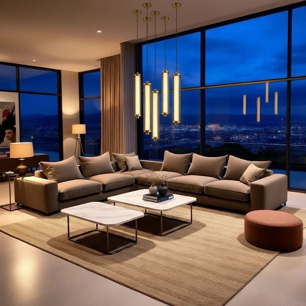 Tiffany Suspension Verticale - Graphite - Elements Lighting