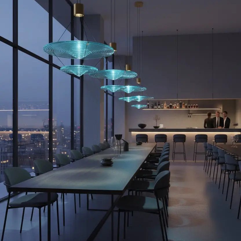 Venise Suspension Aigue - Marine - Elements Lighting