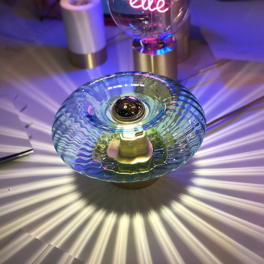 Lampe de table Grace Aigue - Marine - Elements Lighting