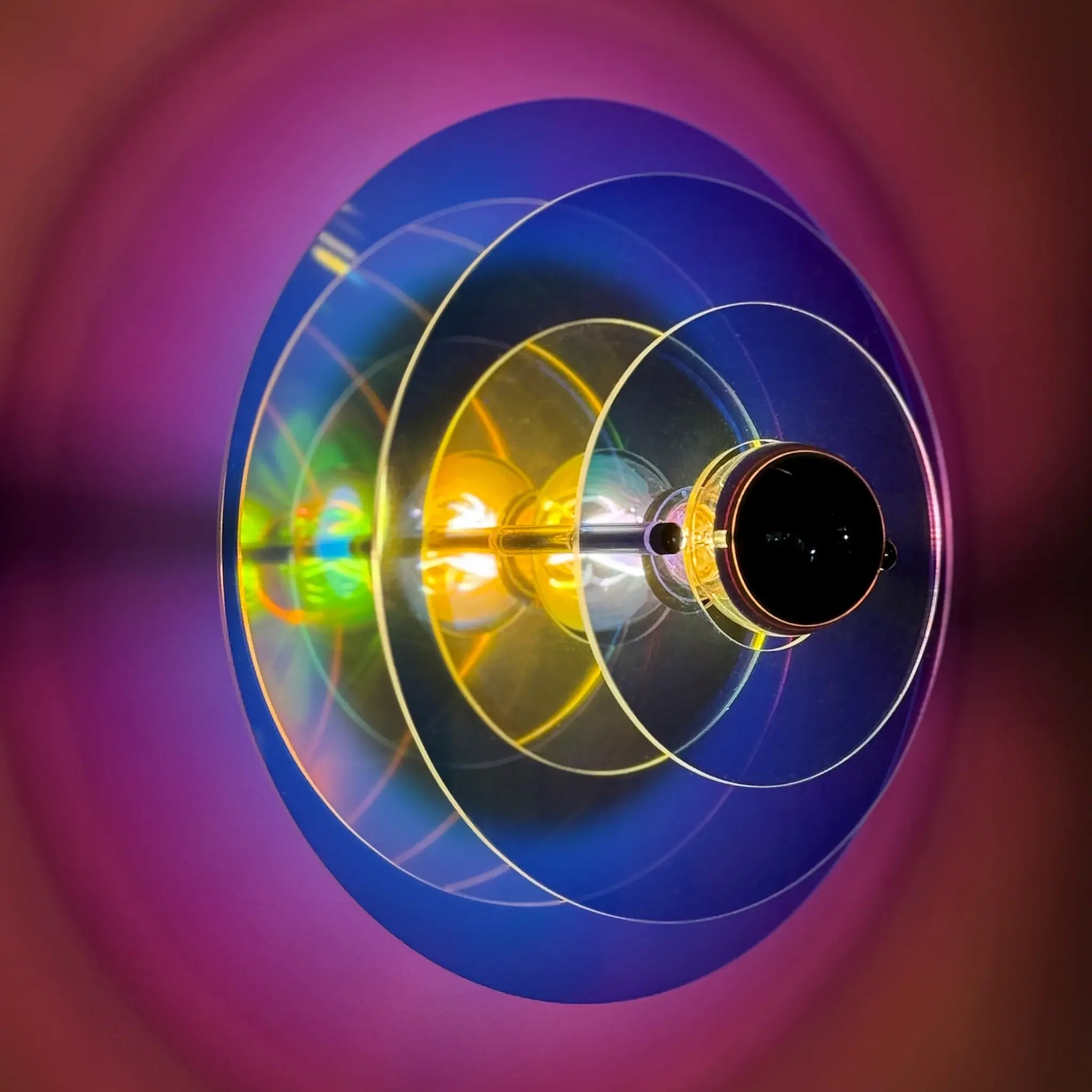 Applique Aurore Ø22 cm – Design moderne en acrylique et chrome