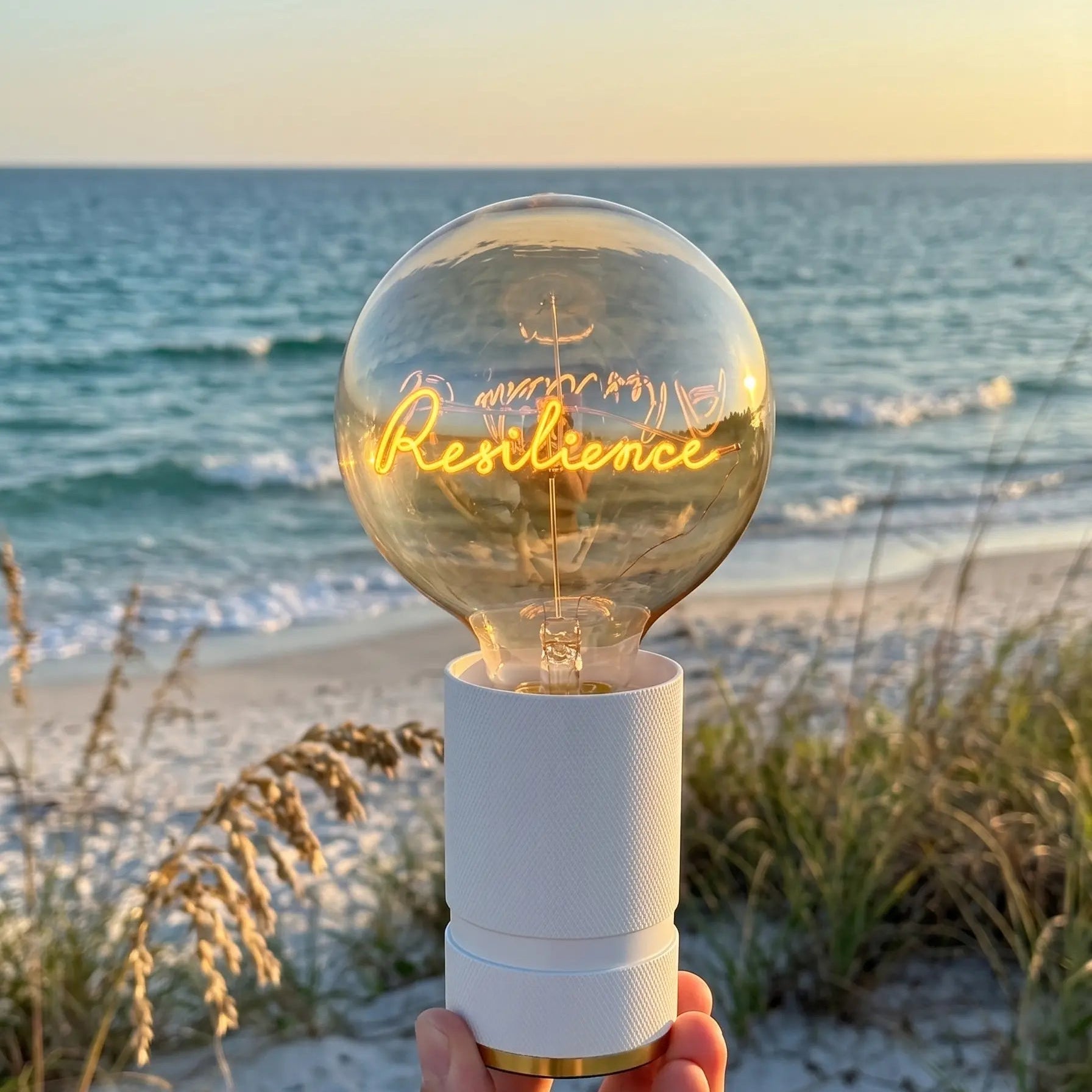 Ampoule décorative LED “Resilience” – Message In The Bulb - Elements Lighting