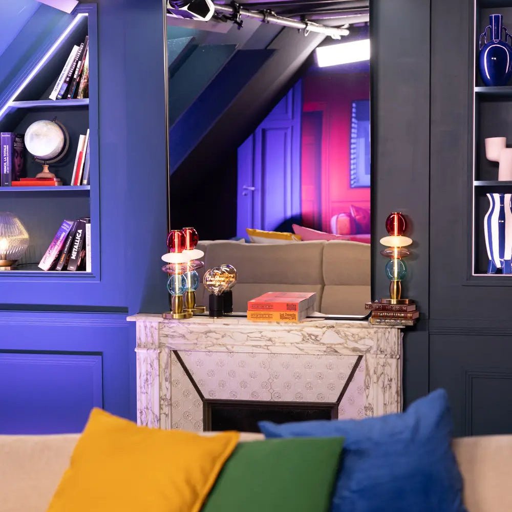 Léonor Lampe de table Rouge - Elements Lighting