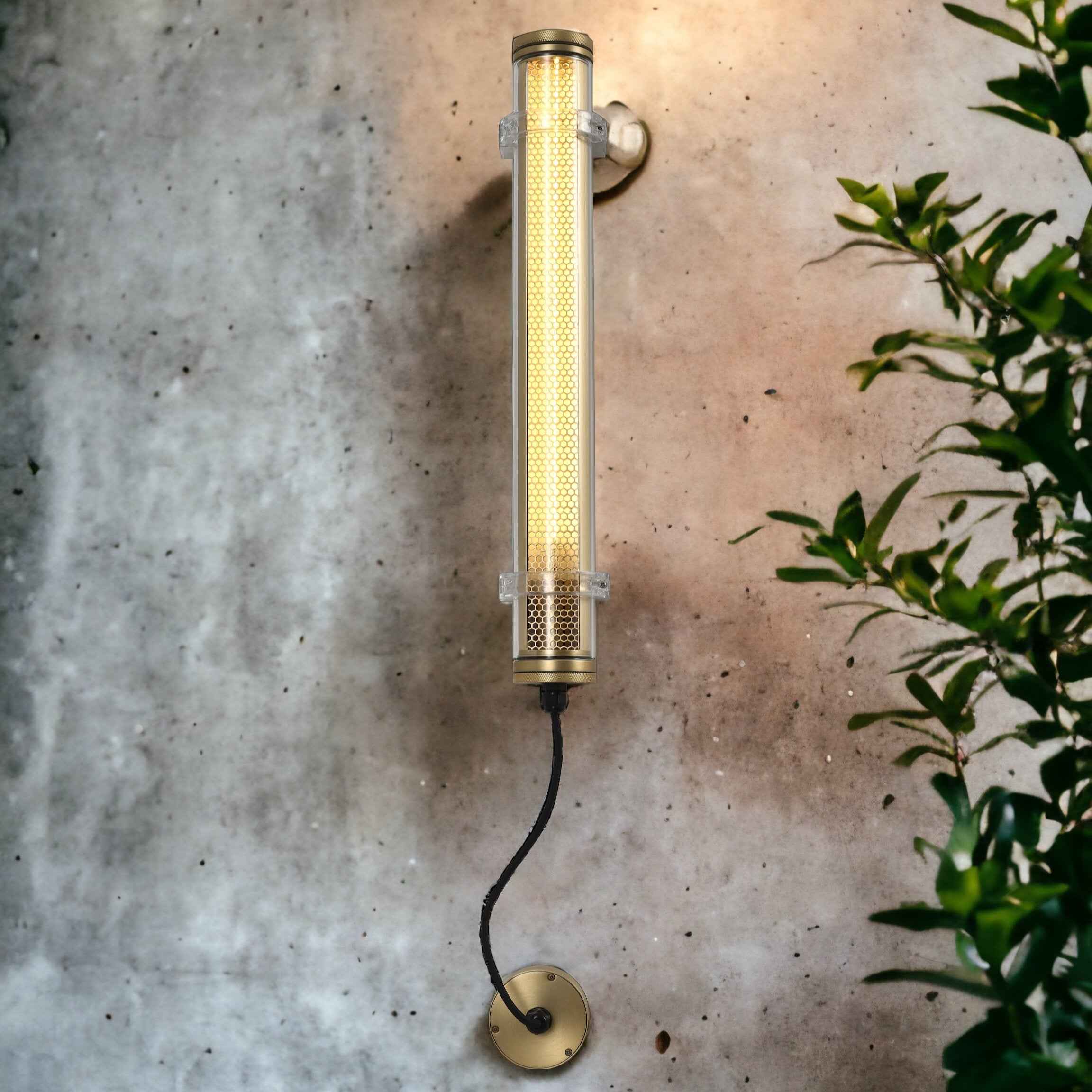 Lukas Applique nid d'abeille en doré - Elements Lighting