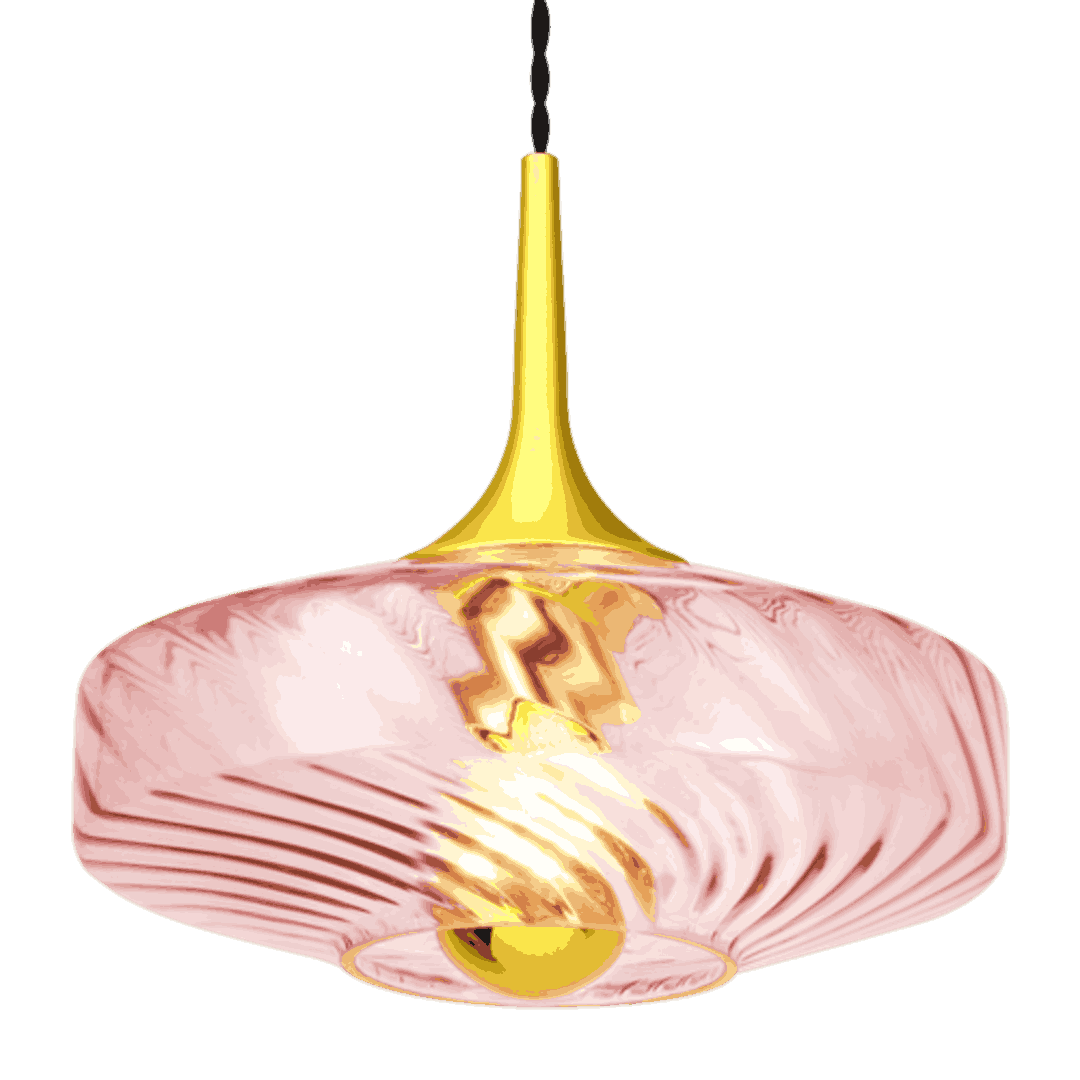 Roxanne Suspension Rose Spinelle - Elements Lighting