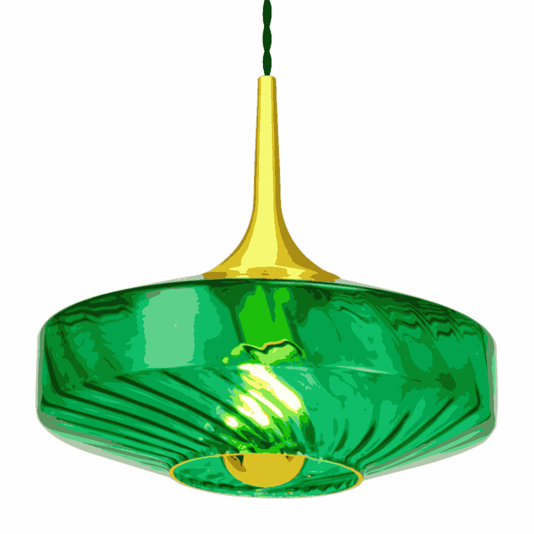 Roxanne Suspension Vert Emeraude - Elements Lighting