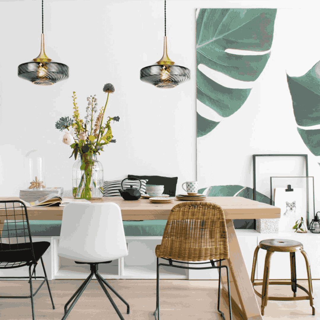 Roxanne Suspension Graphite - Elements Lighting