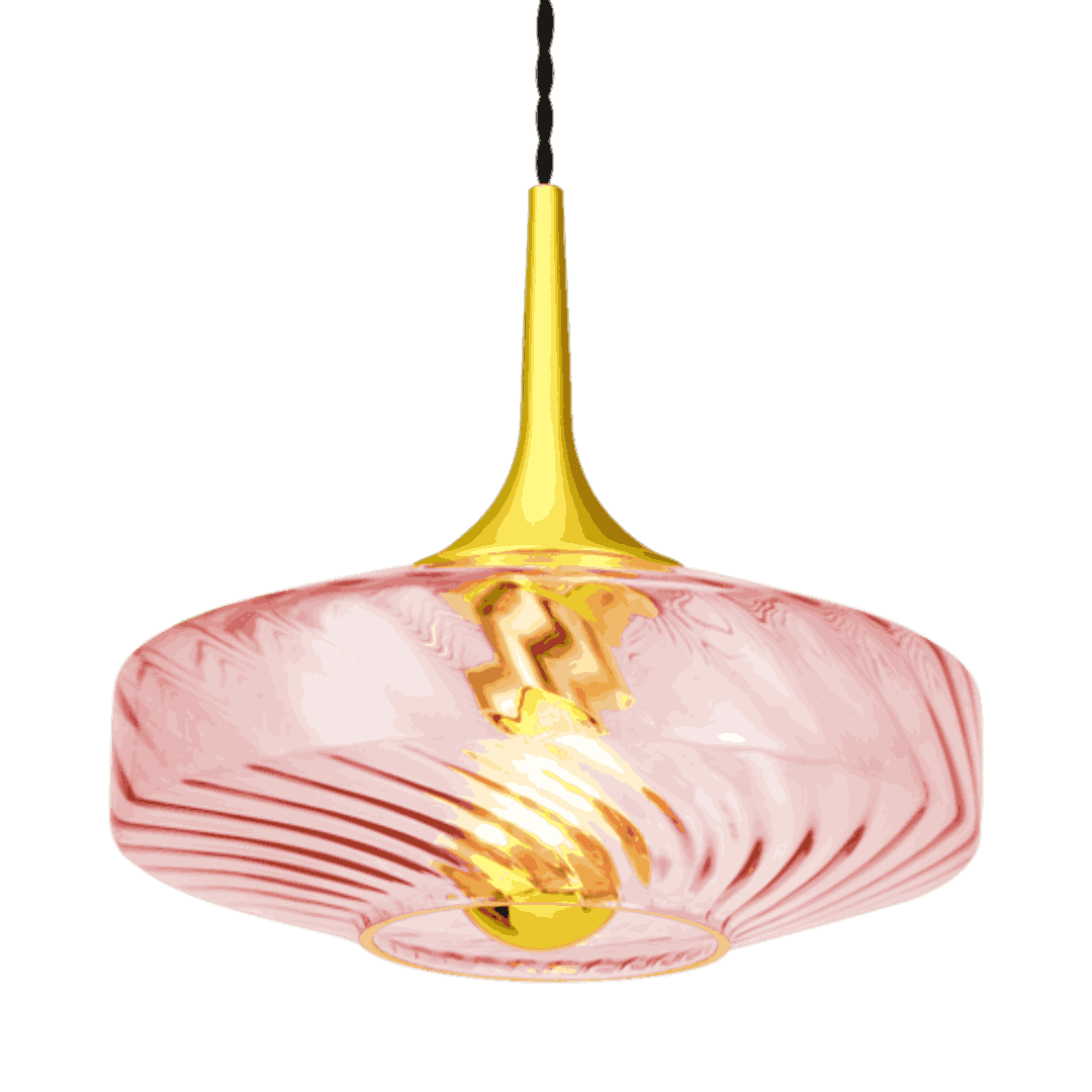 Roxanne Petite Suspension Rose Spinelle - Elements Lighting