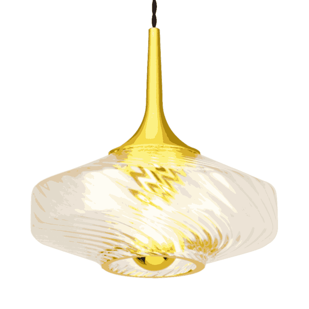 Suspension Roxanne Ø20 cm Diamant – Luminaire en verre soufflé transparent design élégant