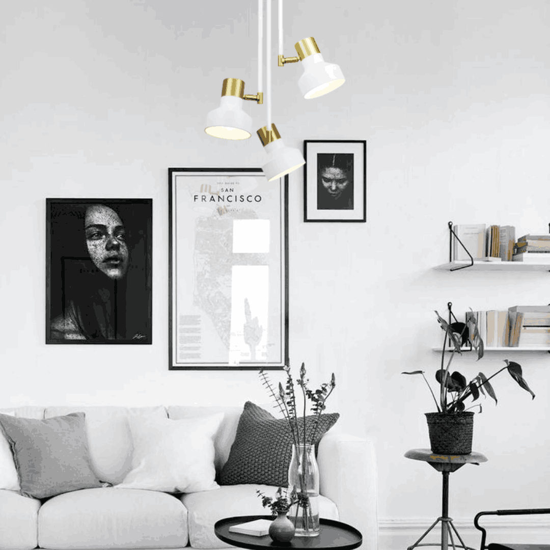 Dorothy Plafonnier 03 Blanc - Elements Lighting