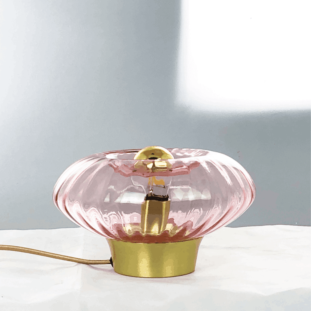 Grace Lampe table Rose Spinelle - Elements Lighting