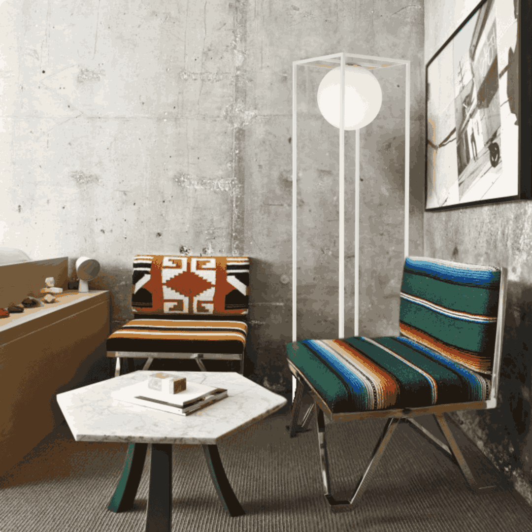 Daisy  Lampadaire M Blanc / Verrine Opaque - Elements Lighting