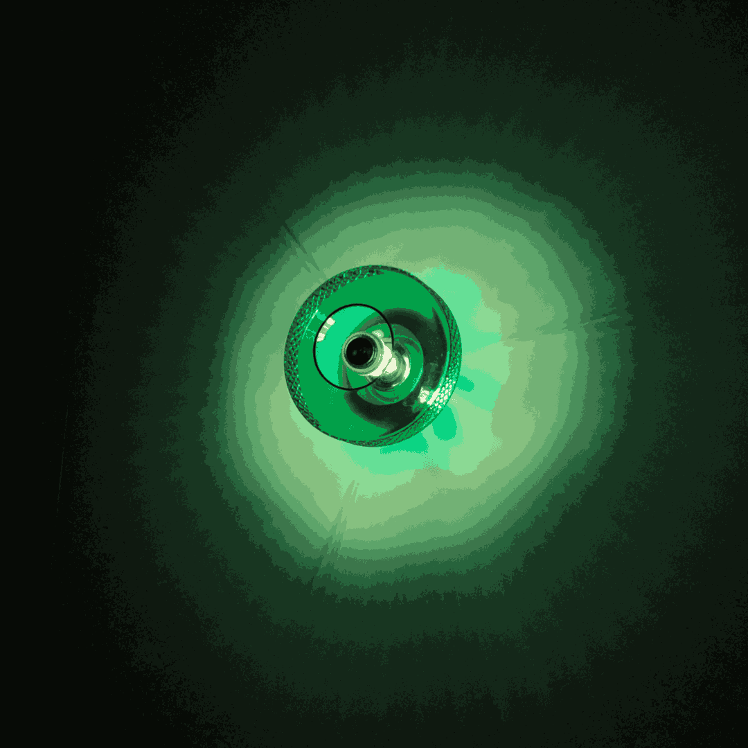 Applique Kelly Vert Émeraude – Verre soufflé design travaillé sur les côtés