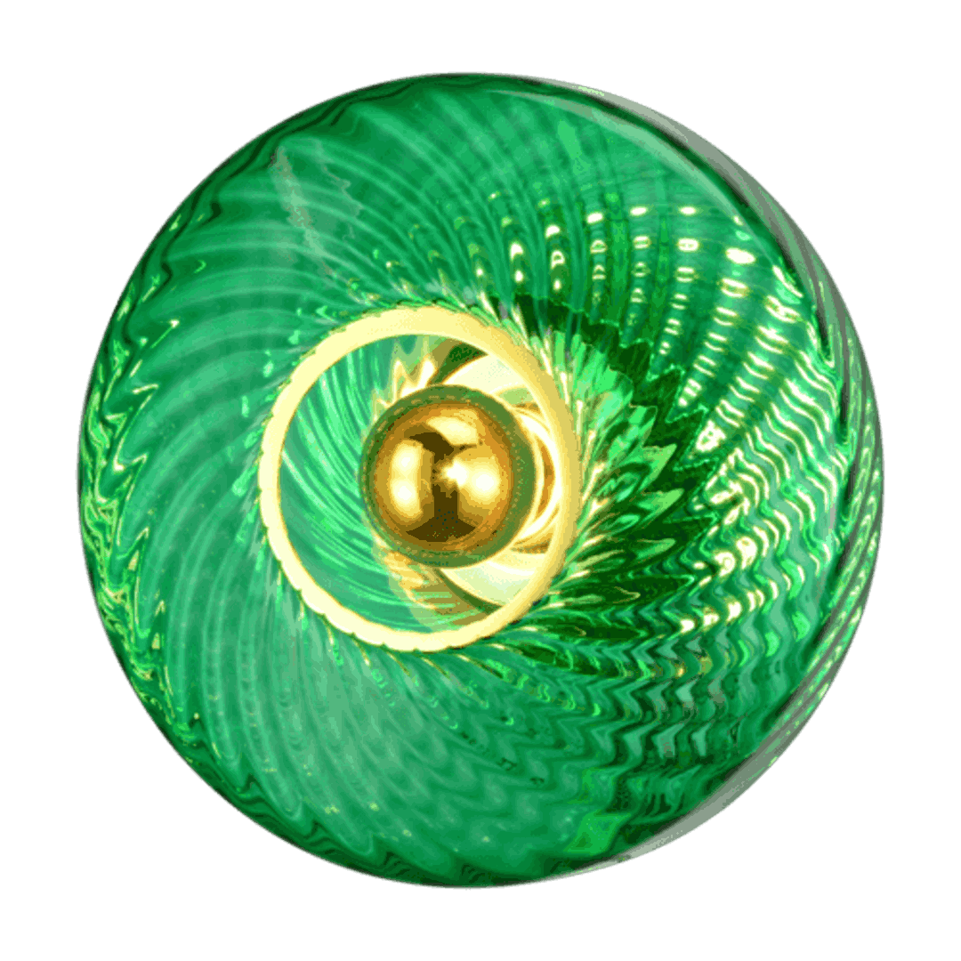 Roxanne Petite Applique Vert Emeraude - Elements Lighting