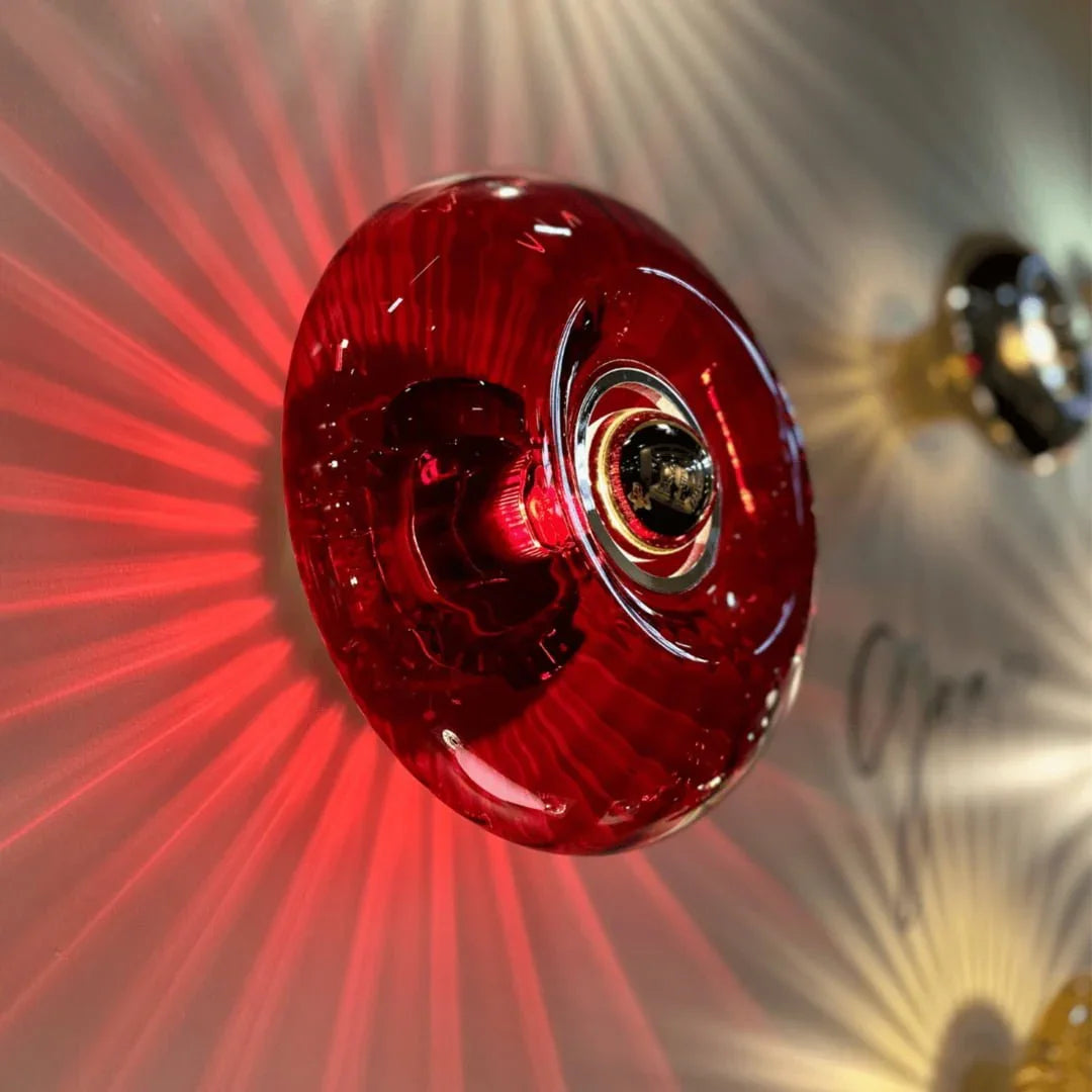 Applique Petit Grace Rubis – Applique murale rouge intense au style élégant et affirmé