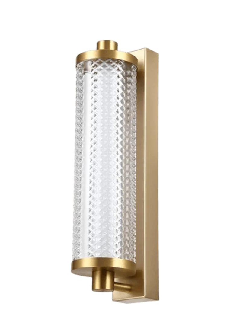 Applique Tiffany Diamant – Applique design LED dimmable, finition dorée élégante