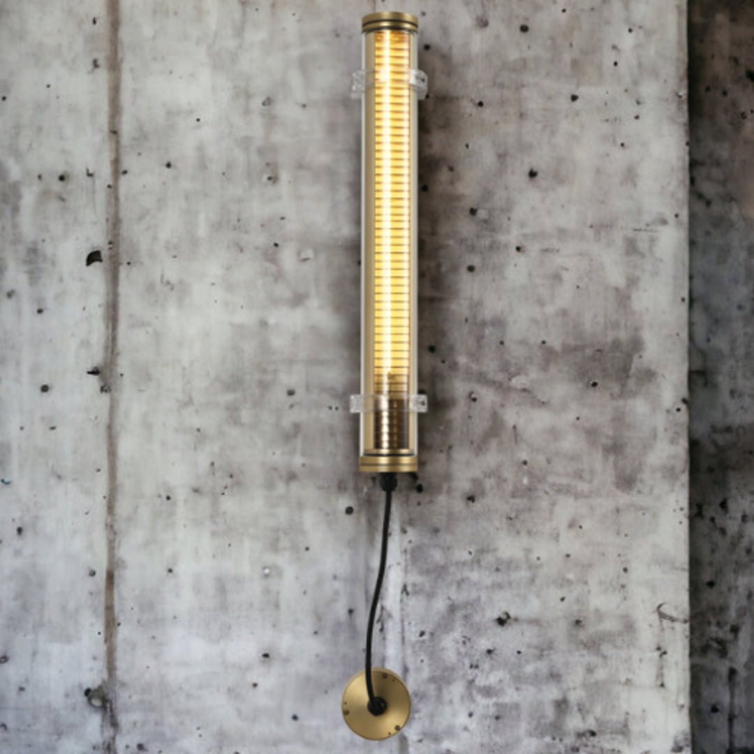 Applique Lukas Grille en doré - Elements Lighting