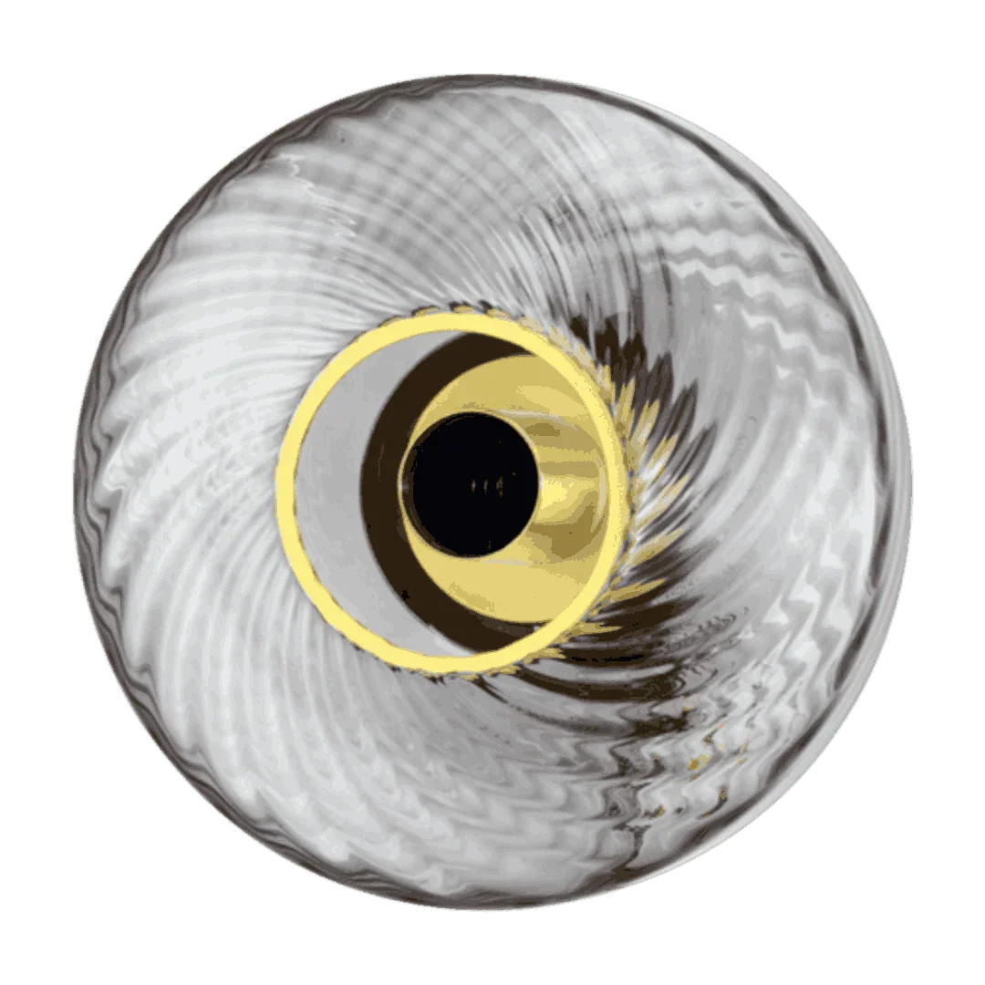 Verrine Roxanne Ø28 cm Graphite – Verrine en verre soufflé gris contemporain